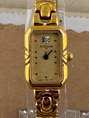Vintage Swiss Made Wittnauer with Diamond Accent Dress Watch